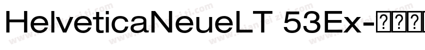 HelveticaNeueLT 53Ex字体转换